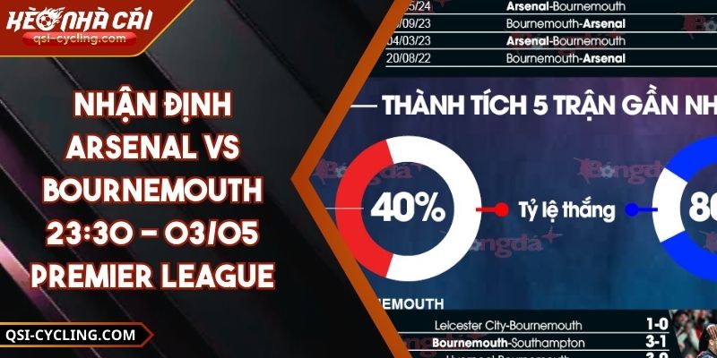 Nhận Định Arsenal VS Bournemouth 23:30 - 03/05 Premier League 11 Nhận Định Arsenal VS Bournemouth 23:30 - 03/05 Premier League
