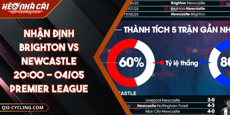 Nhận Định Brighton VS Newcastle 20:00 - 04/05 Premier League 8 Nhận Định Brighton VS Newcastle 20:00 - 04/05 Premier League