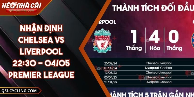 Nhận Định Chelsea VS Liverpool 22:30 - 04/05 Premier League 7 Nhận Định Chelsea VS Liverpool 22:30 - 04/05 Premier League